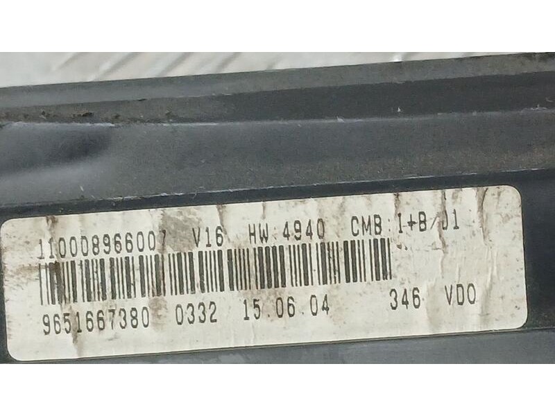 Recambio de cuadro instrumentos para citroën xsara picasso 1.6 hdi sx referencia OEM IAM 9651667380  110008966007