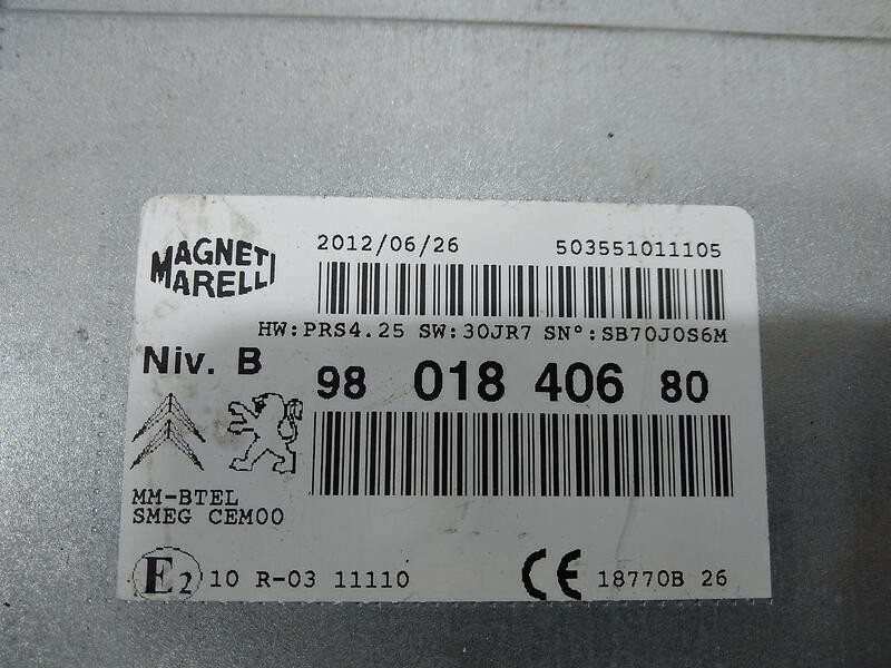 Recambio de sistema audio / radio para peugeot 208 active referencia OEM IAM 9801840680  marelli