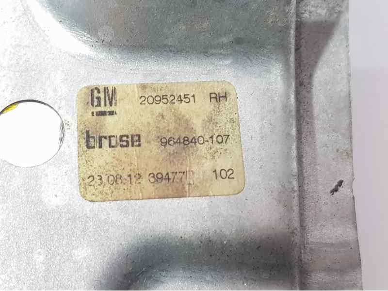 Recambio de elevalunas trasero derecho para opel insignia berlina selective referencia OEM IAM 20952451 7 PINS ELECTRICO BROSE