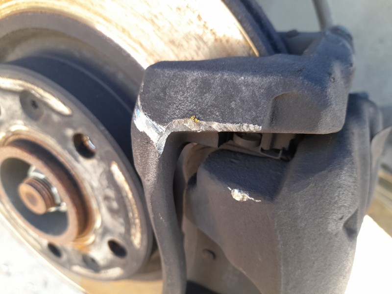 Recambio de pinza freno delantera derecha para peugeot partner furgoneta/monovolumen (k9) 1.5 bluehdi 100 referencia OEM IAM 161