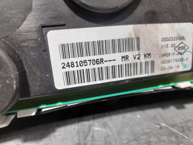 Recambio de cuadro instrumentos para dacia sandero stepway referencia OEM IAM 248105706R  