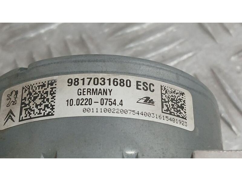 Recambio de abs para citroën c-elysée exclusive referencia OEM IAM 9817031680 ATE 10022007544