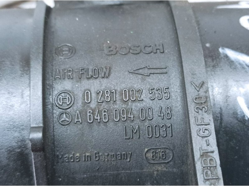 Recambio de caudalimetro para mercedes-benz clase c (w204) berlina c 220 cdi (204.008) referencia OEM IAM A6460940048 0281002535