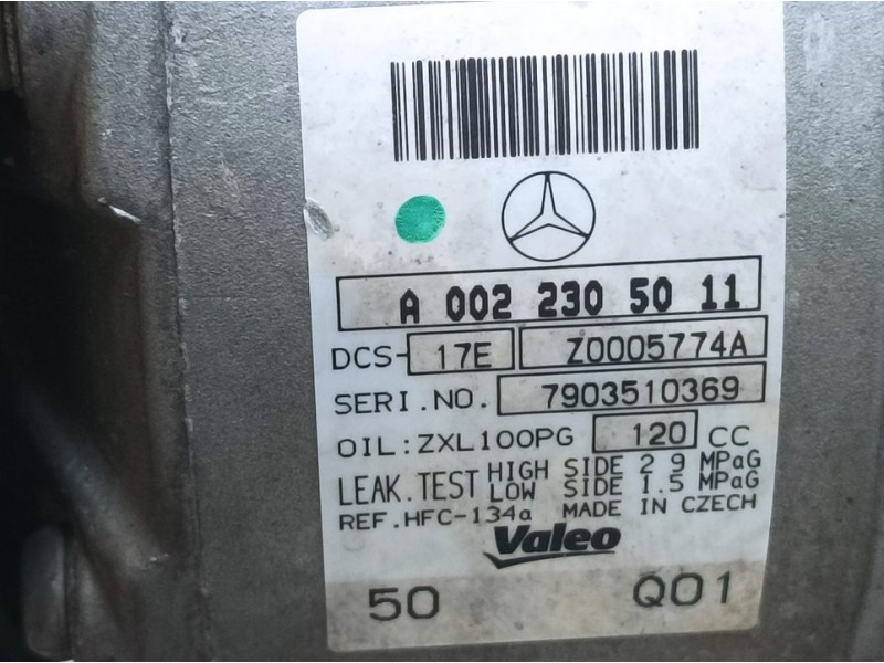Recambio de compresor aire acondicionado para mercedes-benz clase c (w204) berlina c 220 cdi (204.008) referencia OEM IAM A00223