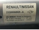 Recambio de motor arranque para renault kadjar experience referencia OEM IAM 233000686R 0001170633 BOSCH