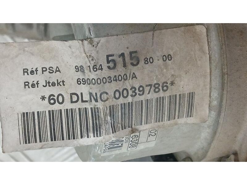 Recambio de cremallera direccion para citroën c-elysée exclusive referencia OEM IAM 9816451580 ELECTRO-MECANICA JTEKT 6900003400
