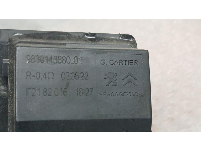 Recambio de resistencia calefaccion para peugeot 5008 (0u_, 0e_) 2.0 hdi 150 / bluehdi 150 referencia OEM IAM 9830143880  