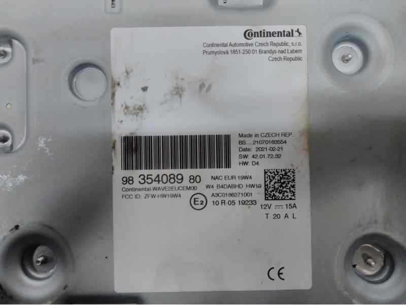 Recambio de sistema audio / radio para peugeot 208 (p2) e-allure pack referencia OEM IAM 9835408980  