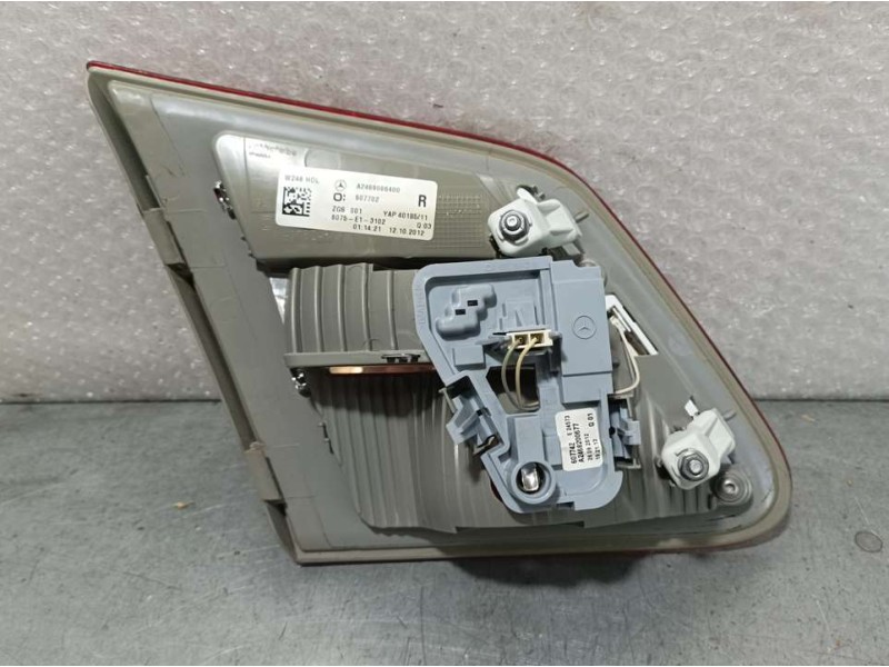 Recambio de piloto trasero derecho para mercedes-benz clase b (w246) b 200 cdi be (246.201) referencia OEM IAM A2469066400  INTE