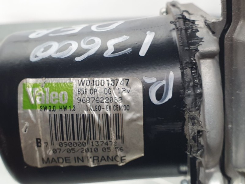 Recambio de motor limpia delantero para citroën c4 picasso exclusive referencia OEM IAM 9687622080 W000013747 VALEO DERECHO