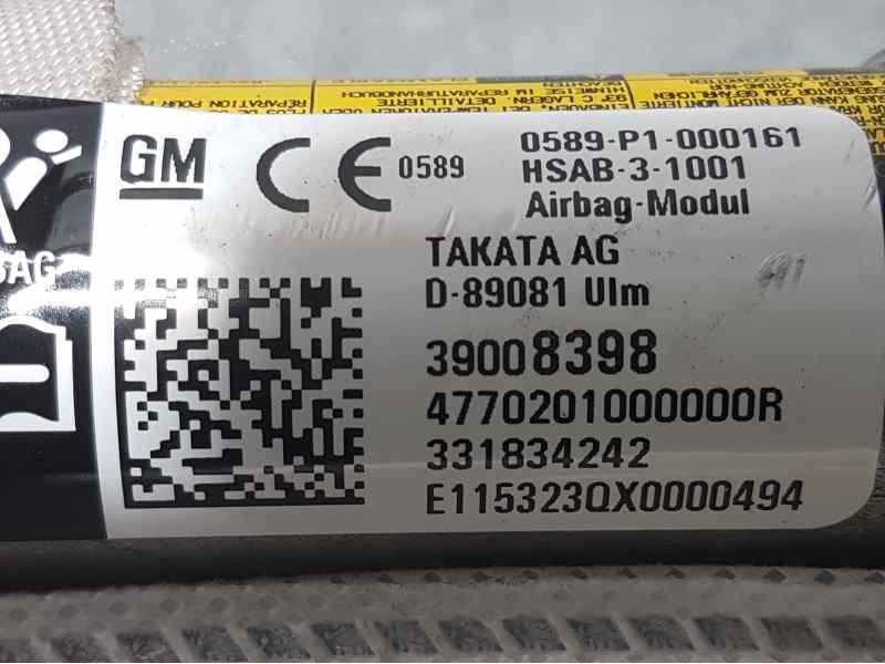 Recambio de airbag cortina delantero derecho para opel astra k lim. 5türig dynamic referencia OEM IAM 39008398 331834242 