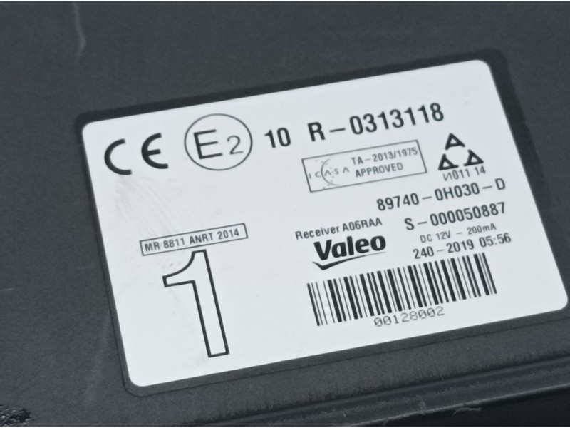 Recambio de modulo electronico para peugeot 108 top allure referencia OEM IAM 897400H030D 000050887 VALEO