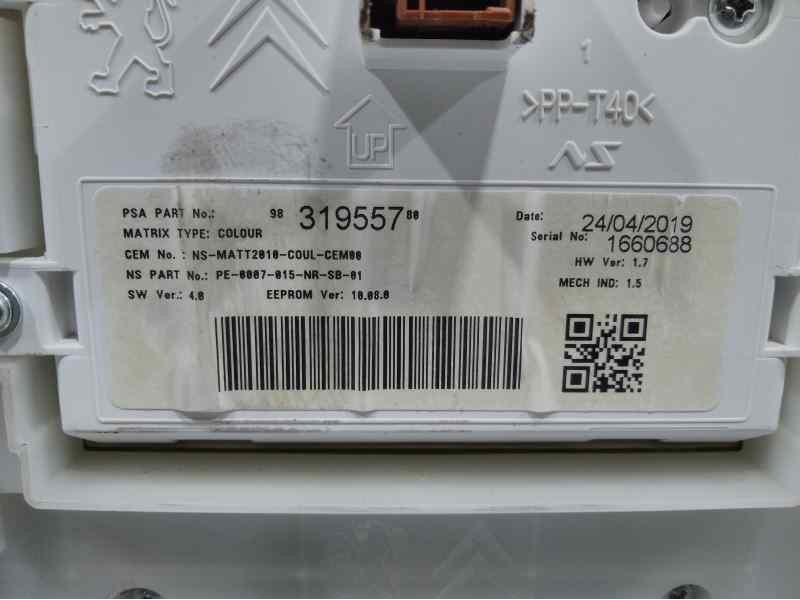 Recambio de cuadro instrumentos para peugeot 2008 (--.2013) 1.5 blue hdi referencia OEM IAM 9831955780  