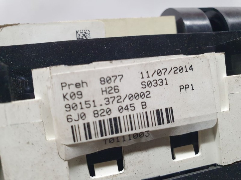 Recambio de mando climatizador para seat ibiza (6j5) reference referencia OEM IAM 6J0820045B T01111003 