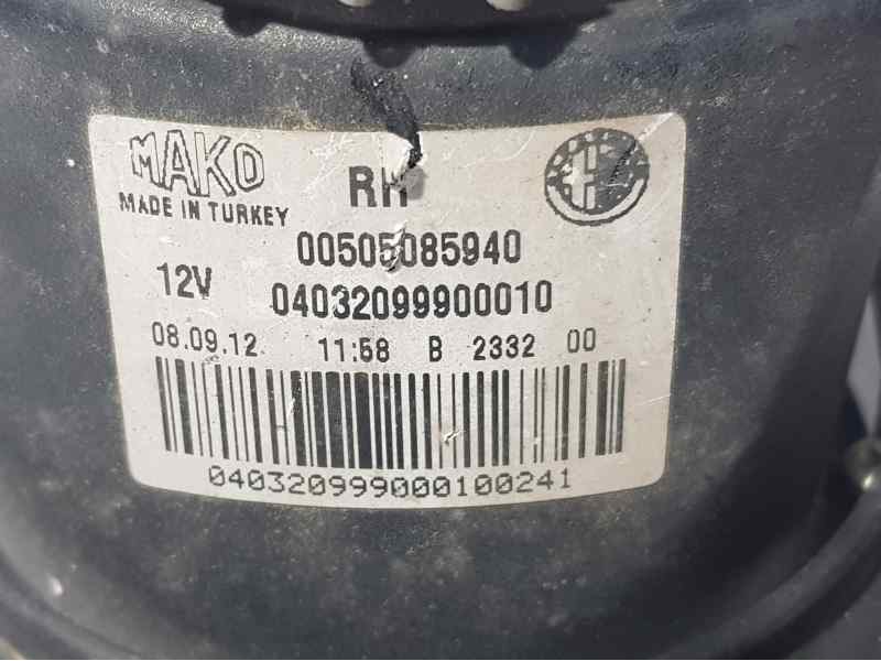 Recambio de faro antiniebla derecho para alfa romeo mito (145) junior referencia OEM IAM 00505085940 04032099900010 MAKO