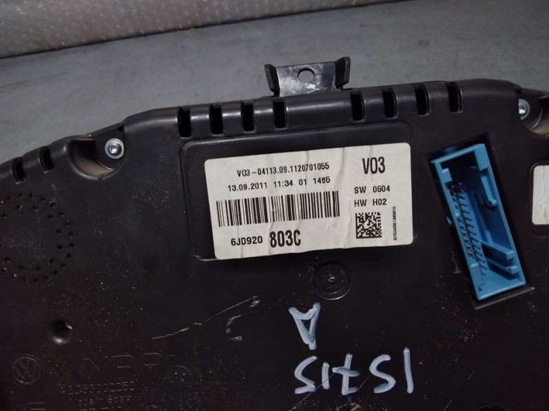 Recambio de cuadro instrumentos para seat ibiza sc (6j1) fr referencia OEM IAM 6J0920803C A2C53435513 VD0