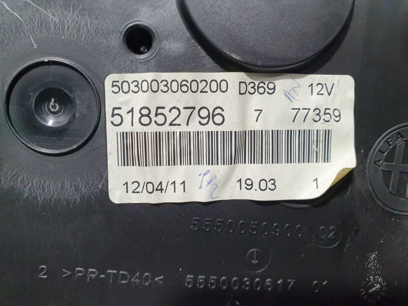 Recambio de cuadro instrumentos para fiat punto (evo) (199) mylife referencia OEM IAM 51852796 50303060200 