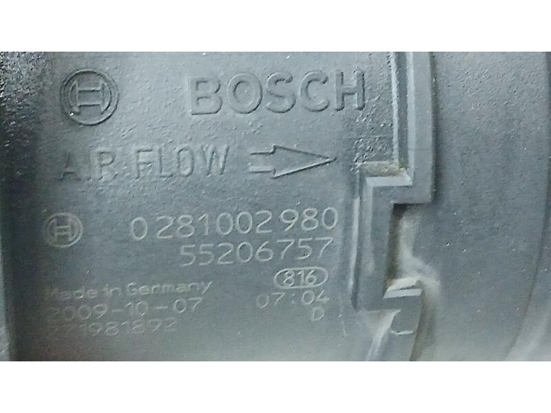 Recambio de caudalimetro para ford ka (ccu) titanium referencia OEM IAM 55206757 BOSCH 0281002980