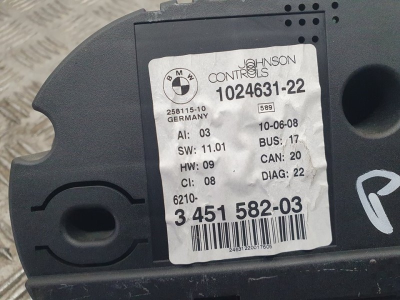 Recambio de cuadro instrumentos para bmw x3 (e83) 2.0d referencia OEM IAM 345158203 102463122 