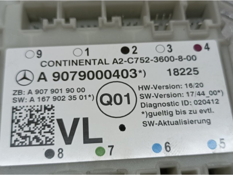 Recambio de modulo electronico para mercedes-benz sprinter iii plataforma rwd / awd 511/514/516 cdi rwd l2 (907.153) referencia 