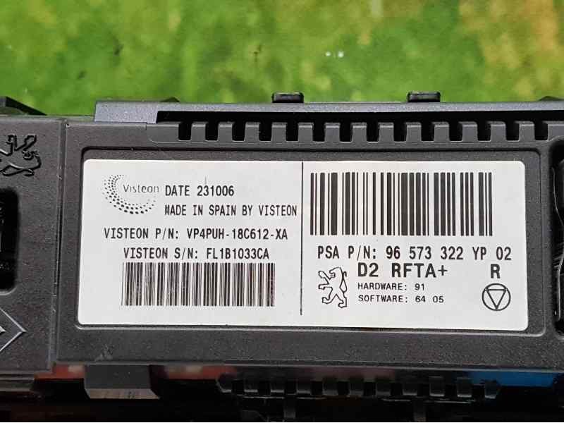 Recambio de mando climatizador para peugeot 407 st sport referencia OEM IAM 96573322YP VP4PUH18C612XA VISTEON