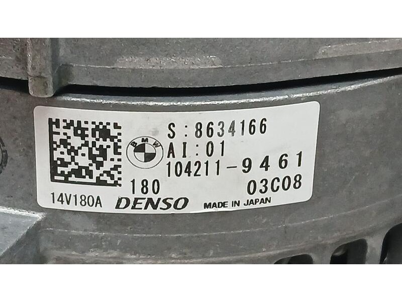 Recambio de alternador para bmw x3 (g01, f97, g08) xdrive 20 d referencia OEM IAM 8634166 DENSO 1042119461