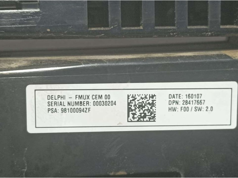 Recambio de mando climatizador para ds 4 style referencia OEM IAM 98100094ZF 28417667 DELPHI