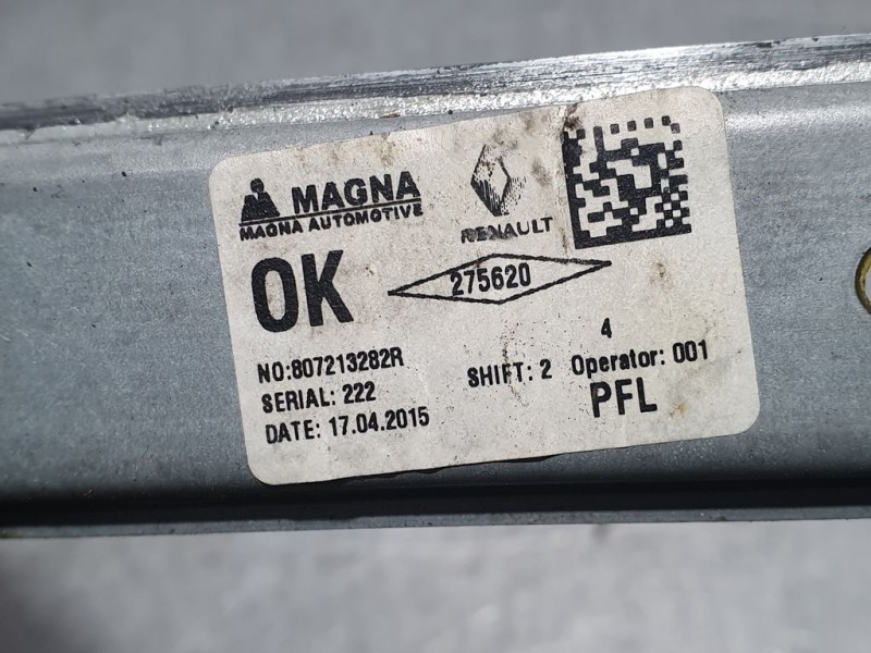 Recambio de elevalunas delantero izquierdo para dacia sandero sl audacia referencia OEM IAM 807213282R 275620 MAGNA ELECTRICO 2 
