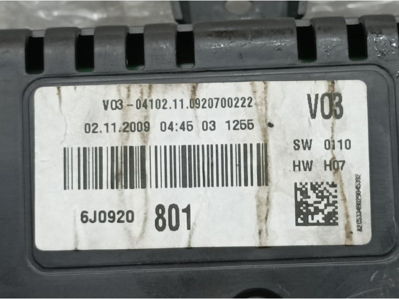 Recambio de cuadro instrumentos para seat ibiza sc (6j1) reference referencia OEM IAM 6J0920801 A2C53349029 VDO