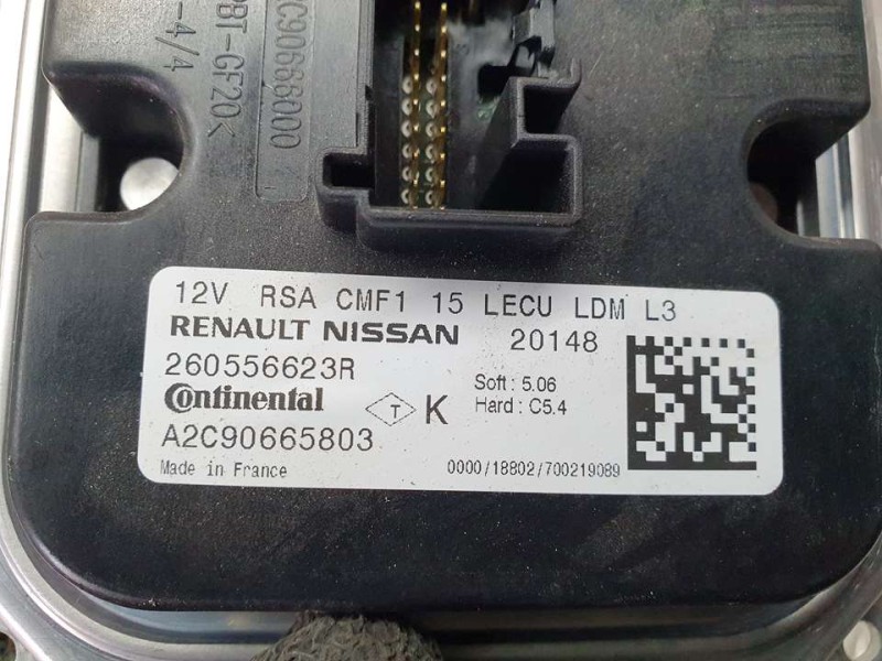 Recambio de centralita faro para renault clio v experience referencia OEM IAM 260556623R A2C90665803 CONTINENTAL DCH