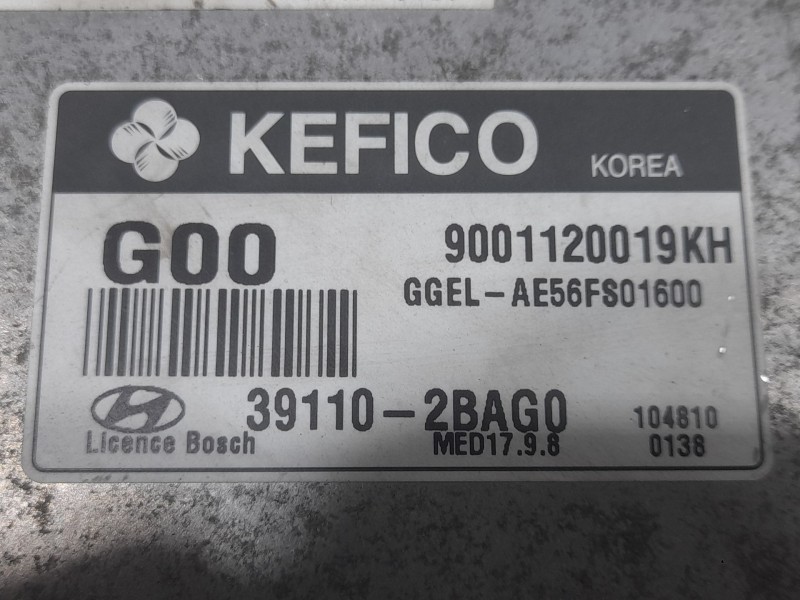 Recambio de centralita motor uce para hyundai ix35 (lm, el, elh) 1.6 referencia OEM IAM 391102BAG0 9001120019KH KEFICO