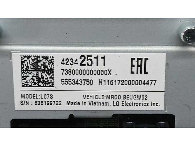 Recambio de sistema navegacion gps para opel astra k lim. 5türig dynamic star/stop referencia OEM IAM 42342511 LG 606199722 5553