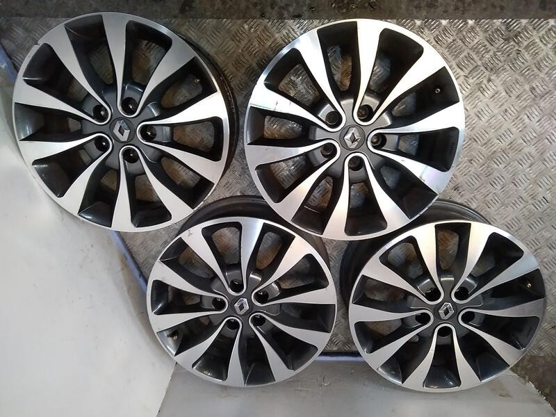 Recambio de juego llantas aluminio para renault talisman executive referencia OEM IAM 6.5X17 5 TORN ET40 ALUMINIO ROZADAS