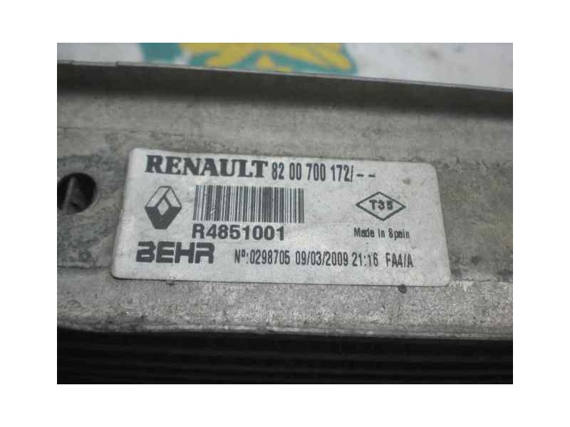 Recambio de intercooler para renault megane ii berlina 5p confort expression referencia OEM IAM 8200700172  
