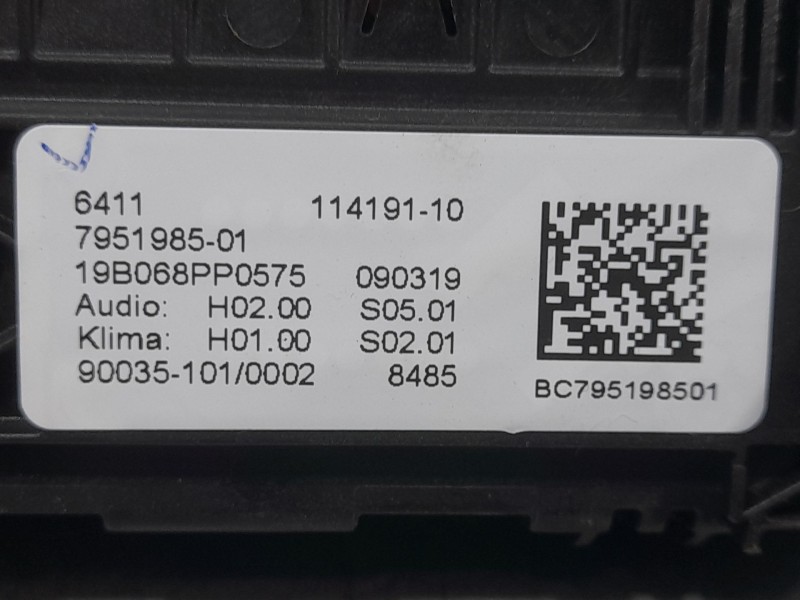 Recambio de mando climatizador para bmw x3 (g01, f97, g08) xdrive 20 d referencia OEM IAM BC795198501  