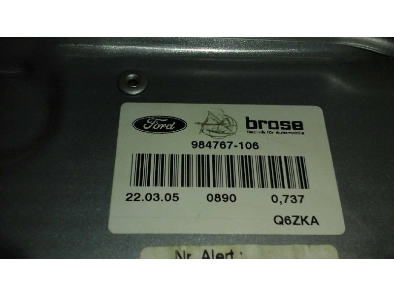 Recambio de elevalunas delantero derecho para ford focus berlina (cap) ambiente (d) referencia OEM IAM 984767106 7 Y 14 PINS ELE