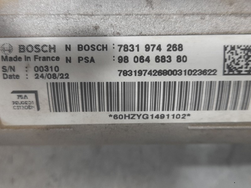 Recambio de cremallera direccion para fiat scudo furgoneta e-scudo (507) referencia OEM IAM 9806468380 MECANICA 