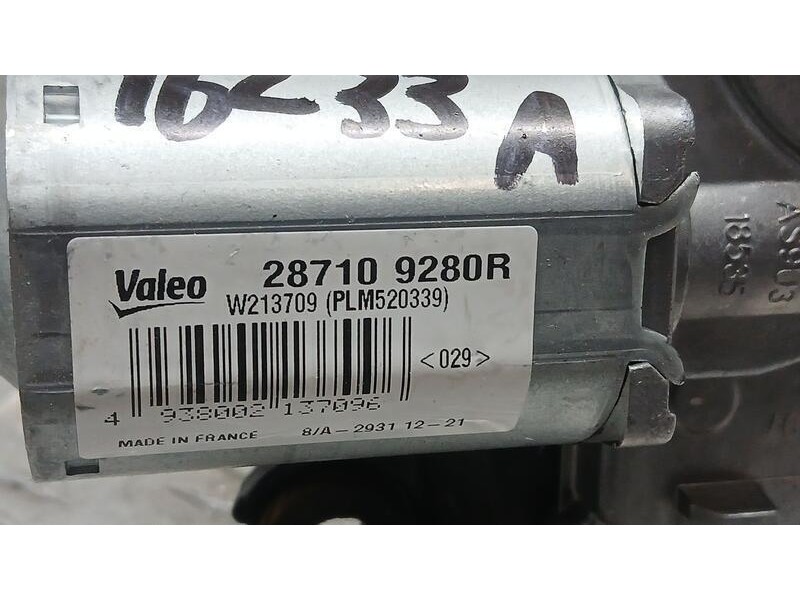 Recambio de motor limpia trasero para dacia sandero essential referencia OEM IAM 287109280R VALEO W213709