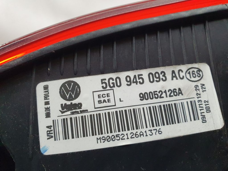 Recambio de piloto trasero izquierdo para volkswagen golf vii lim. advance bluemotion referencia OEM IAM 5G0945093AC 90052126A V