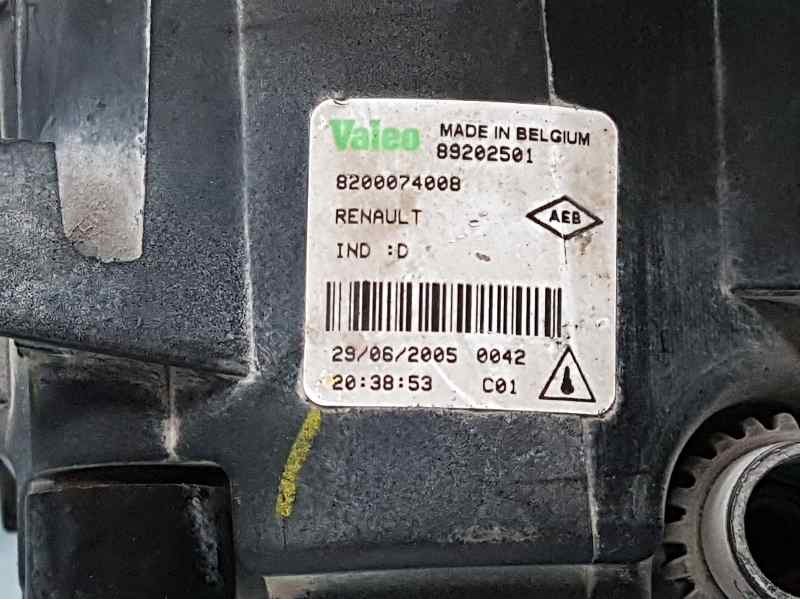 Recambio de faro antiniebla izquierdo para renault megane ii berlina 3p gt referencia OEM IAM 8200074008 89202501 VALEO