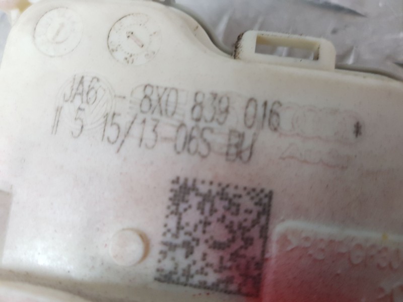 Recambio de cerradura puerta trasera derecha para audi a1 sportback (8xa, 8xf) 1.6 tdi referencia OEM IAM 8X0839016C  6 PINS