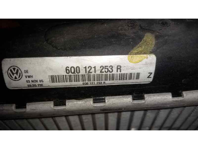 Recambio de radiador agua para volkswagen polo (9n3) advance referencia OEM IAM 6Q0121253R  