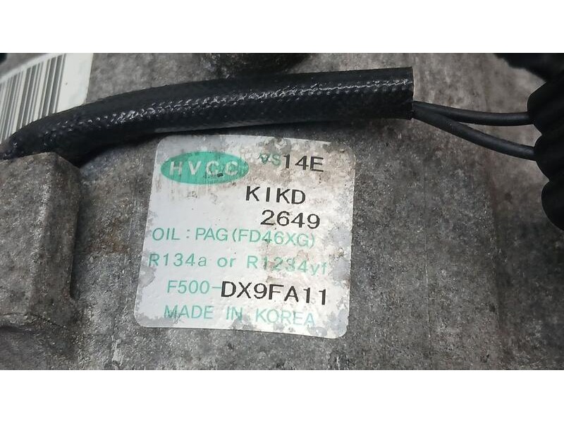 Recambio de compresor aire acondicionado para kia sportage x-tech 4x2 referencia OEM IAM 977012Y650 hvcc f500dxpfa11