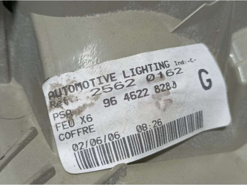 Recambio de piloto trasero izquierdo para citroën c6 exclusive referencia OEM IAM 9646228280  INTERIOR