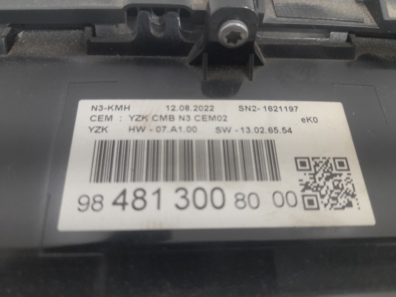 Recambio de cuadro instrumentos para fiat scudo furgoneta e-scudo (507) referencia OEM IAM 984813008000  