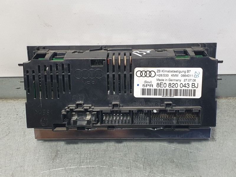Recambio de mando climatizador para audi a4 berlina (8e) 2.0 tdi 16v (103kw) referencia OEM IAM 8E0820043BJ 0664011 ZB