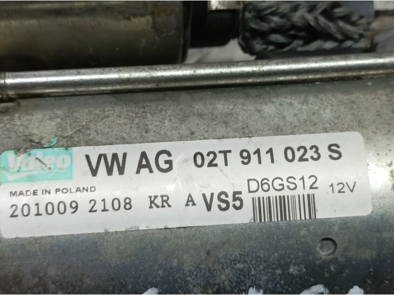 Recambio de motor arranque para seat ibiza sc (6j1) reference referencia OEM IAM 02T911023S D6GS12 VALEO