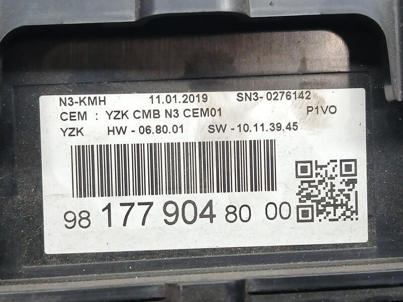 Recambio de cuadro instrumentos para opel combo life innovation referencia OEM IAM 9817790480  