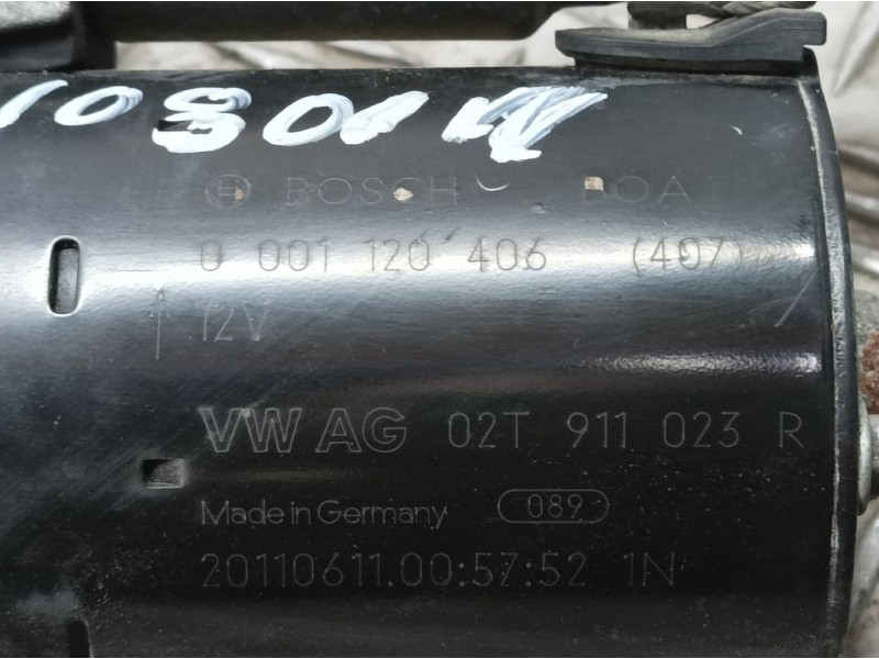 Recambio de motor arranque para skoda fabia (5j2 ) active referencia OEM IAM 02T911023R 0001120406 BOSCH