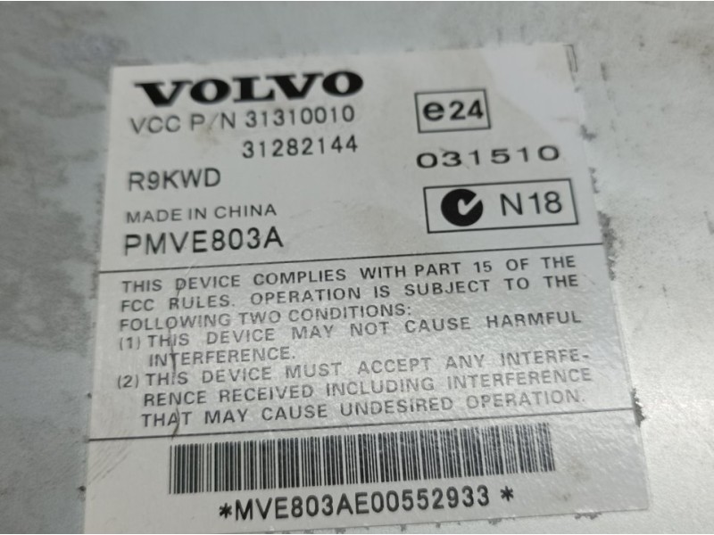 Recambio de amplificador radio para volvo xc60 kinetic awd referencia OEM IAM 31310010 31282144 